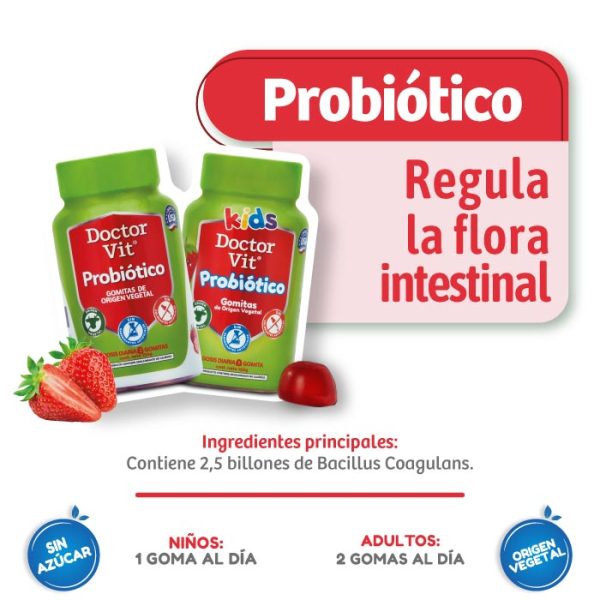 Doctor Vit – ARCAMIA Gomitas Probiotico Adultos y Ninos