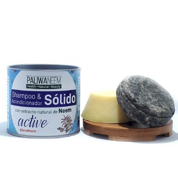 Pack Shampoo + Acondicionador Sólido Con Extracto Natural De Neem Active