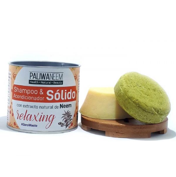 Pack Shampoo + Acondicionador Sólido Con Extracto Natural De Neem Relaxing