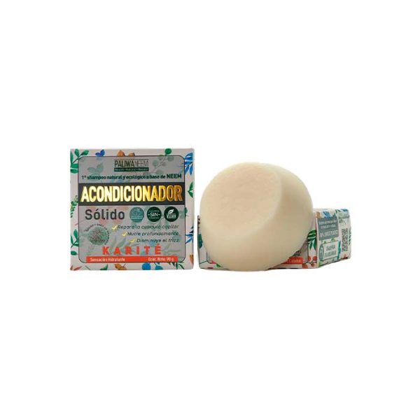 Paliwaneem - Acondicionador Sólido Karité Con Extracto Natural De Neem