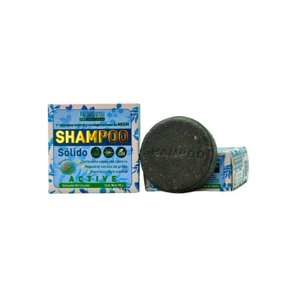 Shampoo Sólido Active Con Extracto Natural De Neem