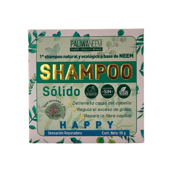 Paliwaneem - Shampoo Sólido Happy Con Extracto Natural De Neem