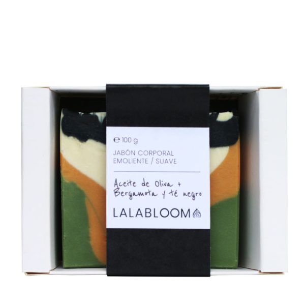 Jab¢n corporal artesanal Aceite de oliva bergamota y t‚ negro