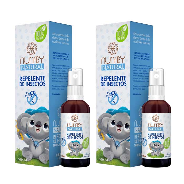 Cuestiones diplomáticas Escupir clase PACK 2x1 NUNABY Repelente de insectos 100ml