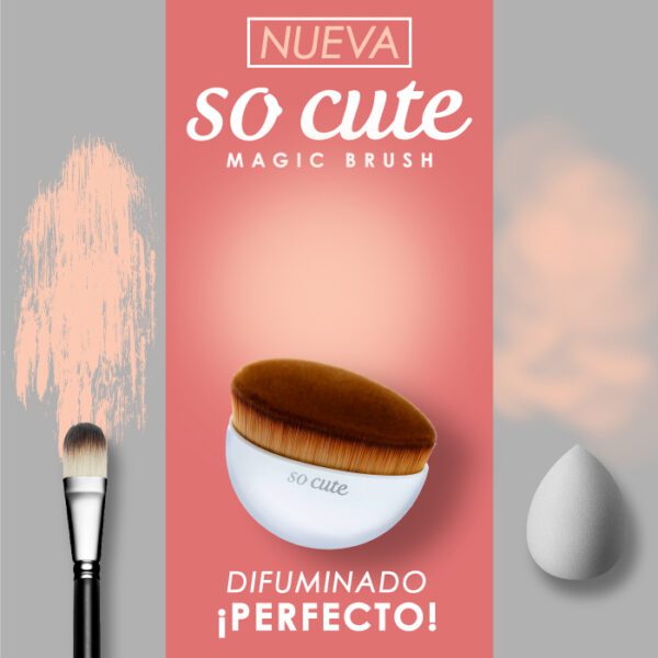 So Cute - Magic Brush Brocha Para Maquillaje Líquido