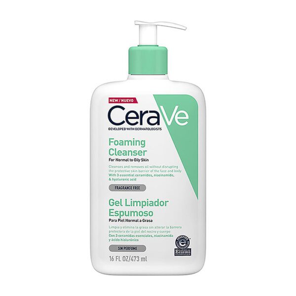 CERAVE GEL LIMPIADOR ESPUMOSO 473 ml ARCAMIA 1