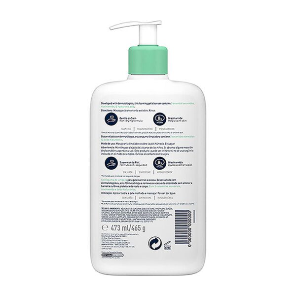 Cerave - Gel Limpiador Espumoso 473Ml