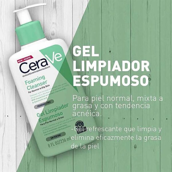 Cerave - Gel Limpiador Espumoso 236Ml