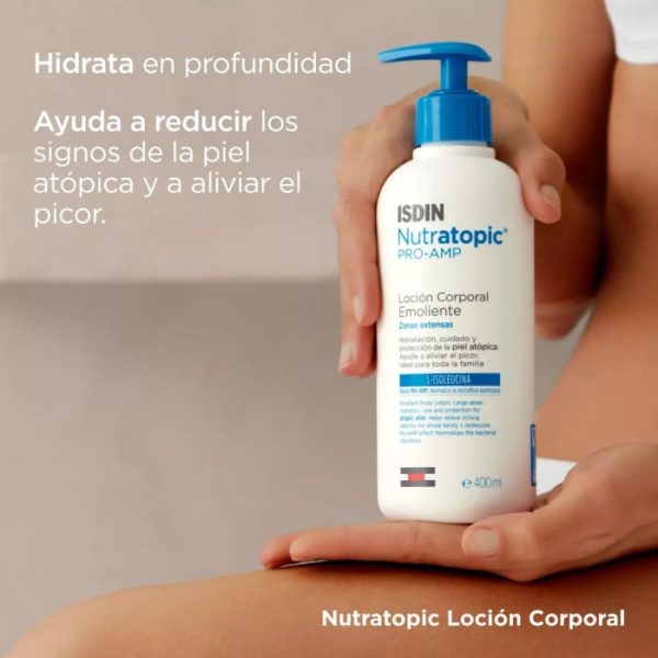 Isdin - Nutratopic Pro-Amp Loción Emoliente Corporal Para Piel Reactiva