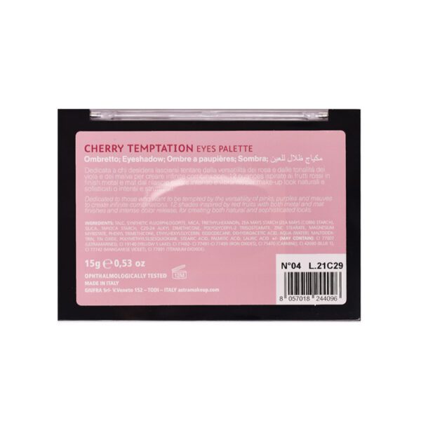 Astra - Paleta De Sombras Temptation Cherry 4