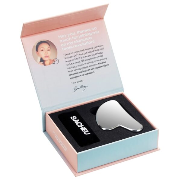 Sacheu Beauty - Gua Sha Facial Acero Inoxidable