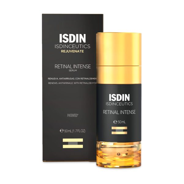 Isdin Isdinceutics Retinal Intense Serum Rejuvenecedor de noche 50ml Render Caja Frasco jpg