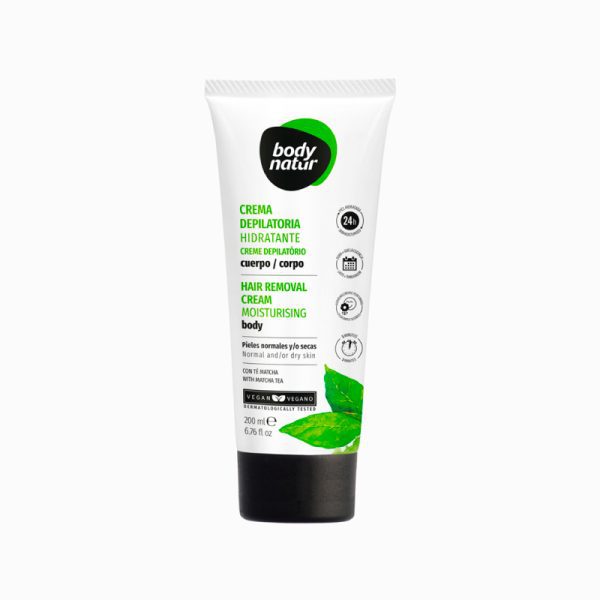 Body Natur-Crema Depilatoria Hidratante Corporal Pieles Normales 200Ml