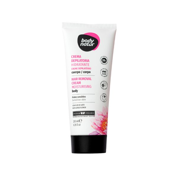 Body Natur-Crema Depilatoria Hidratante Corporal Pieles Sensibles 200Ml