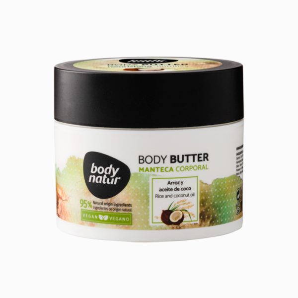 Body Natur-Manteca Hidratante Intensivo Arroz Y Aceite De Coco 300Ml