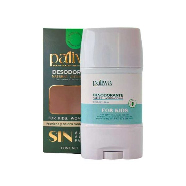 Paliwaneem - Desodorante Natural De Neem Anti Manchas Kids 50Ml