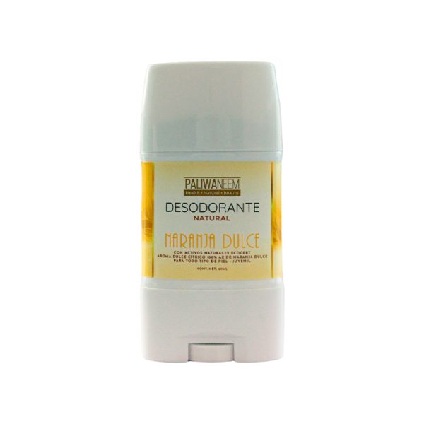 Paliwaneem - Desodorante Natural De Neem Anti Manchas Naranja Dulce 50Ml