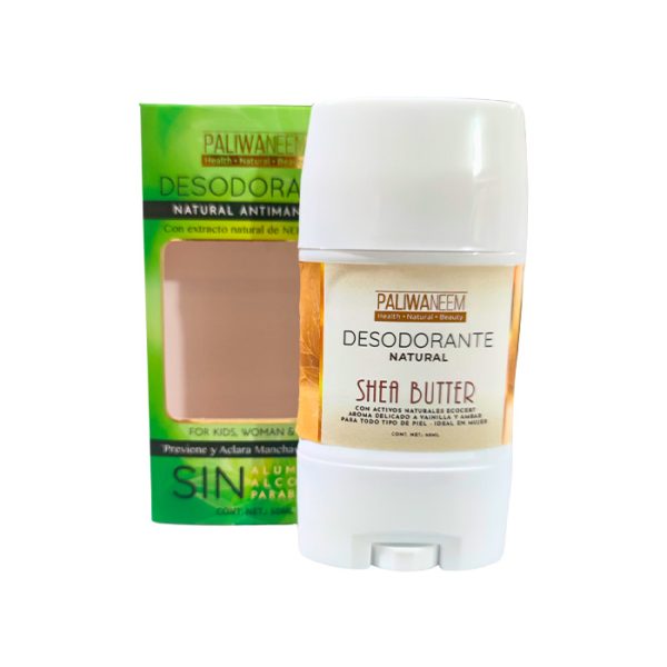 Paliwaneem - Desodorante Natural De Neem Anti Manchas Shea Butter 50Ml