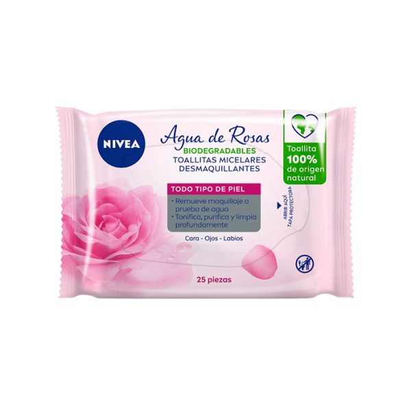 Nivea Toallitas Desmaquillantes Micelar Rosas X25