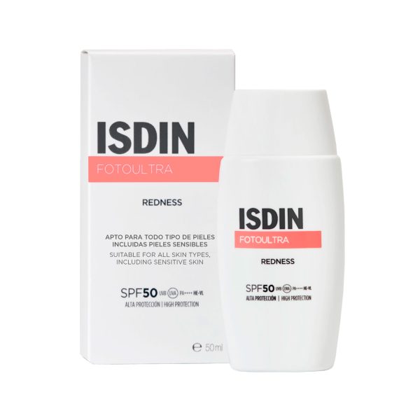 Isdin - Fotoprotector Facial Ultra Redness Para Piel Sensible Spf50 50Ml