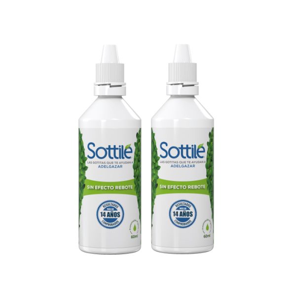 Pack 2X1 Sottilé Gotas Adelgazantes Naturales 60Ml