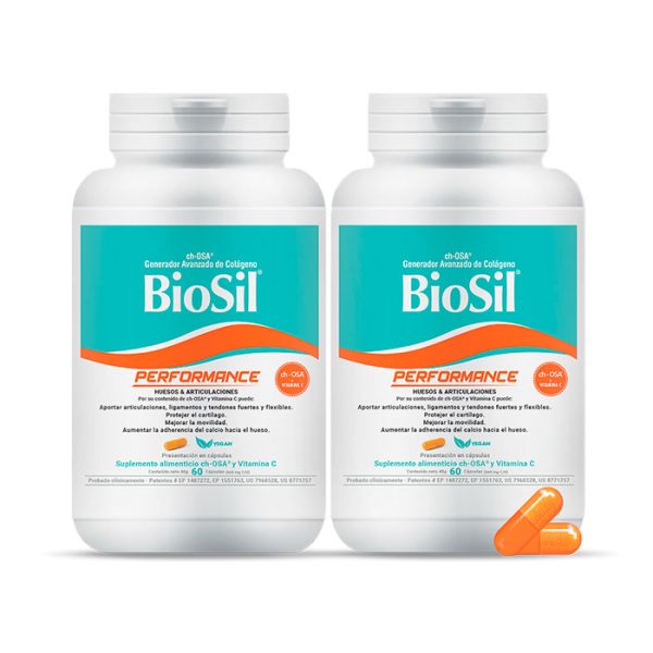 Pack 2×1 Biosil Performance 60 Cápsulas Generador De Colágeno
