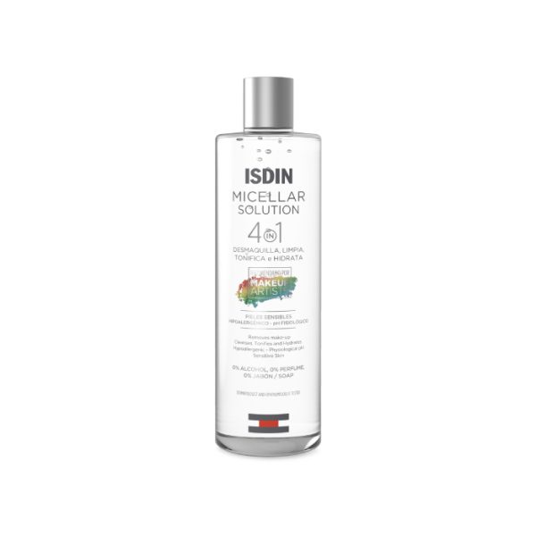Isdin - Micellar Solution Agua Limpiadora Desmaquillante 4 En 1 400Ml