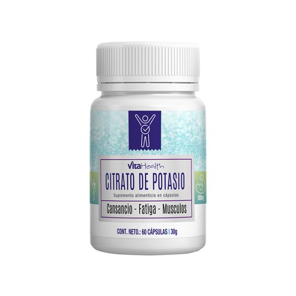 Vitahealth - Suplemento Citrato De Potasio X 60 Cápsulas 24G