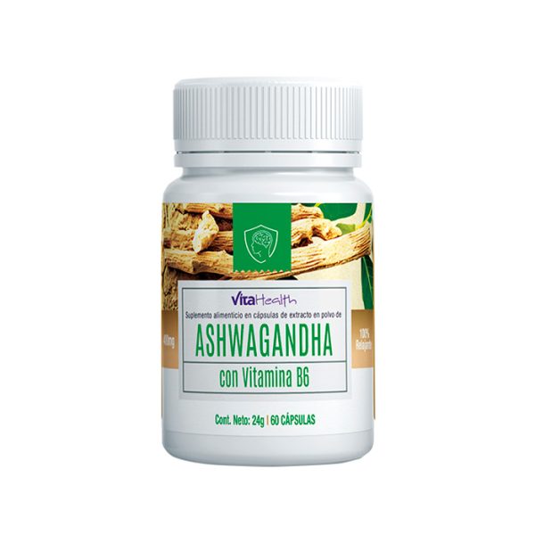 Vitahealth Suplemento Ashwagandha Con Vitamina B6 X 60 Cápsulas