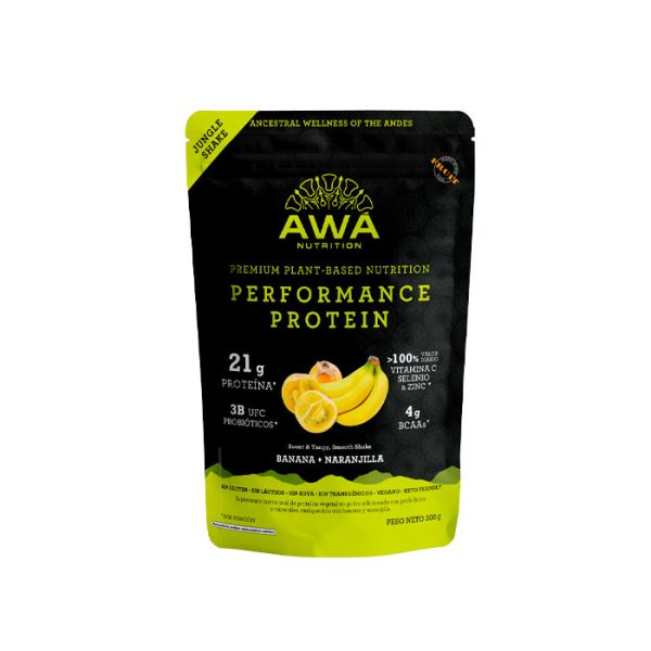 Awá - Proteína Performance Sabor Banana + Naranjilla Jungle Shake