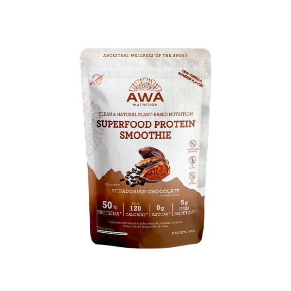 Awá - Proteína Superfood Smoothie Sabor Chocolate Ecuatoriano