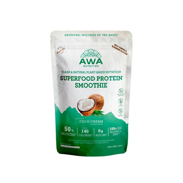 Awá - Proteína Superfood Smoothie Sabor Crema De Coco