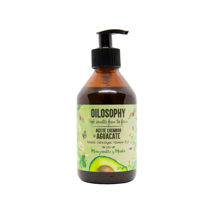 Oilosophy – Aceite Corporal Cremoso De Aguacate Con Manzanilla Y Menta 250Ml