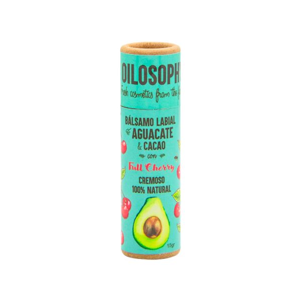 Oilosophy - Bálsamo Labial De Aguacate Y Cacao Con Full Cherry 11G