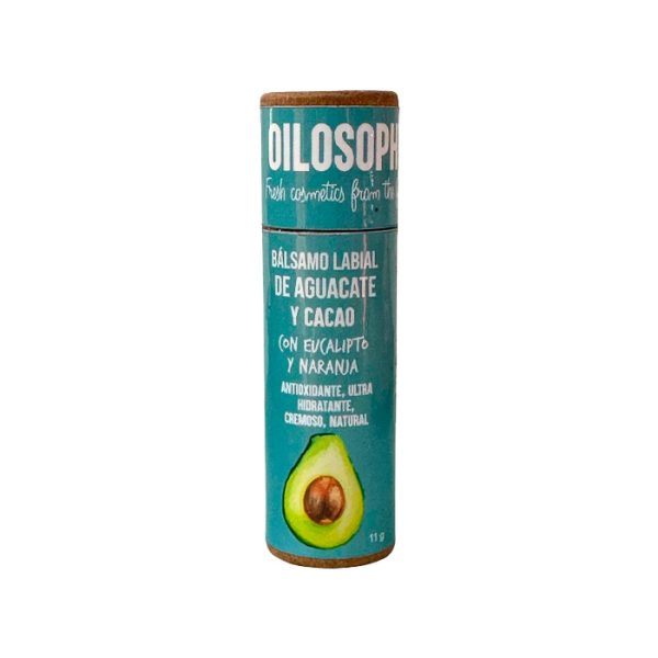 Oilosophy - Bálsamo Labial De Aguacate Y Cacao Con Eucalipto Y Naranja 11G