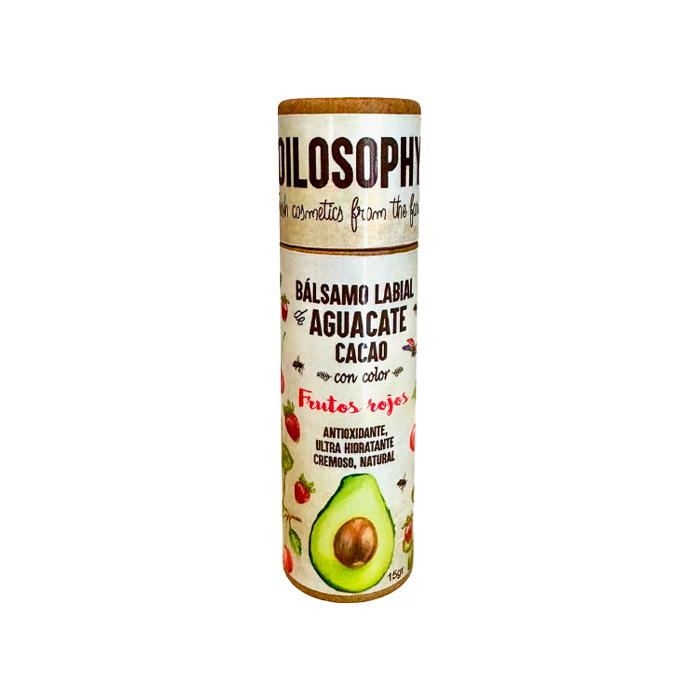 Oilosophy – Bálsamo Labial De Aguacate Y Cacao Con Color Frutos Rojos 11G