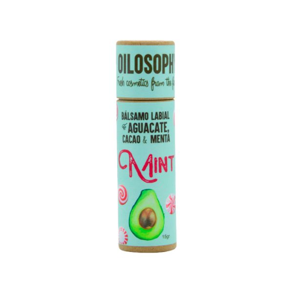 Oilosophy - Balsamo Labial De Aguacate Y Cacao Con Fresa Y Menta Andina 11G